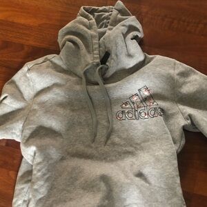 Women’s adidas floral graphic grey hoodie